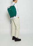 Cotton Canvas Square Ruck Sack — Green