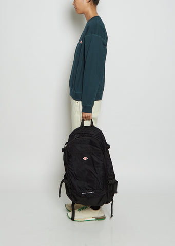 Nylon Twill Backpack — Black