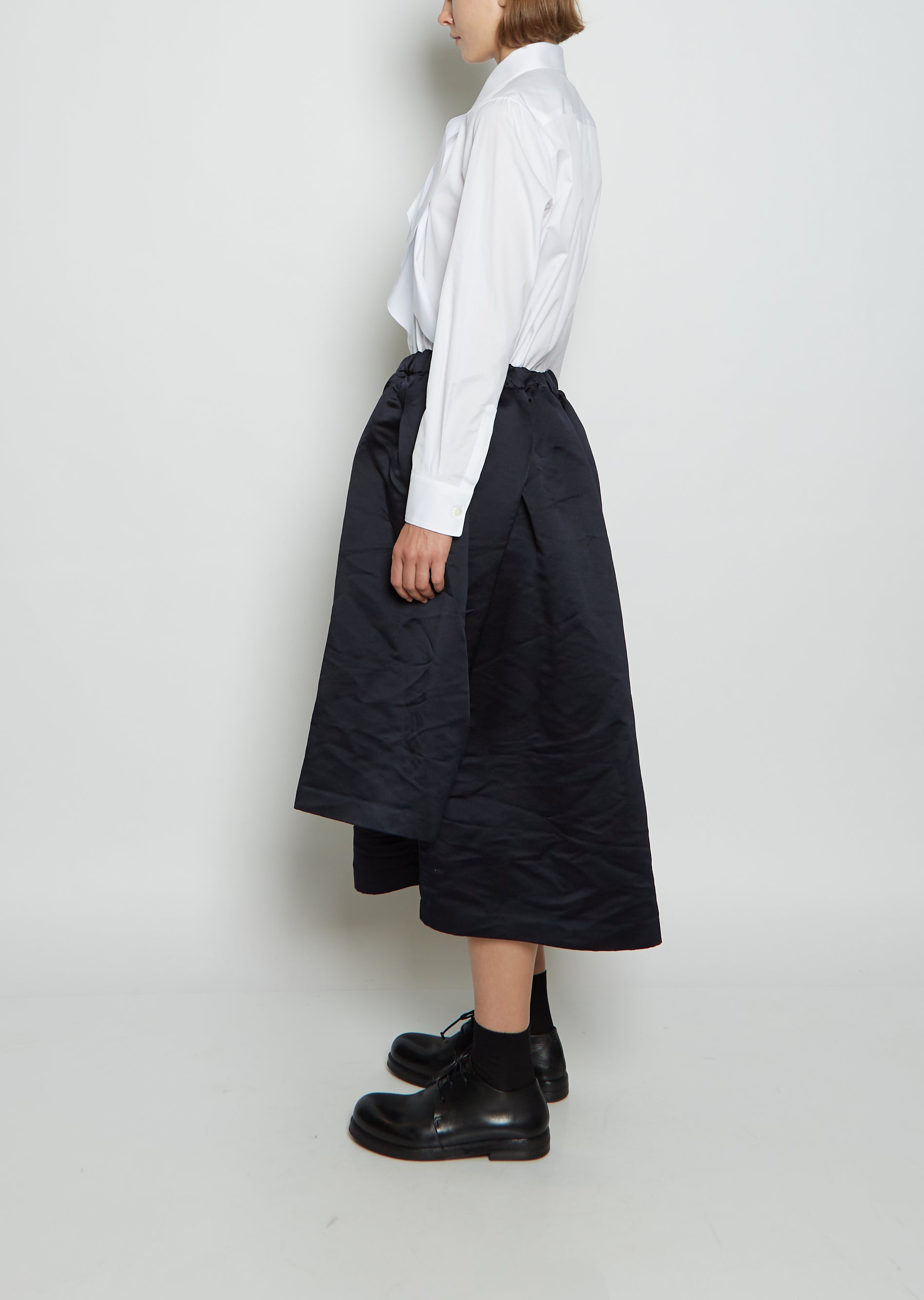 Double Layered Satin Skirt – La Garçonne