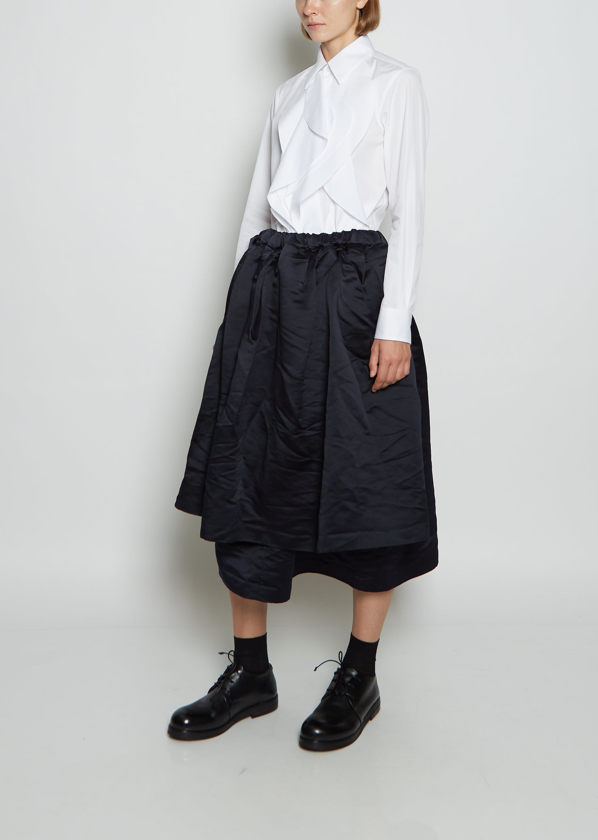 Double Layered Satin Skirt – La Garçonne