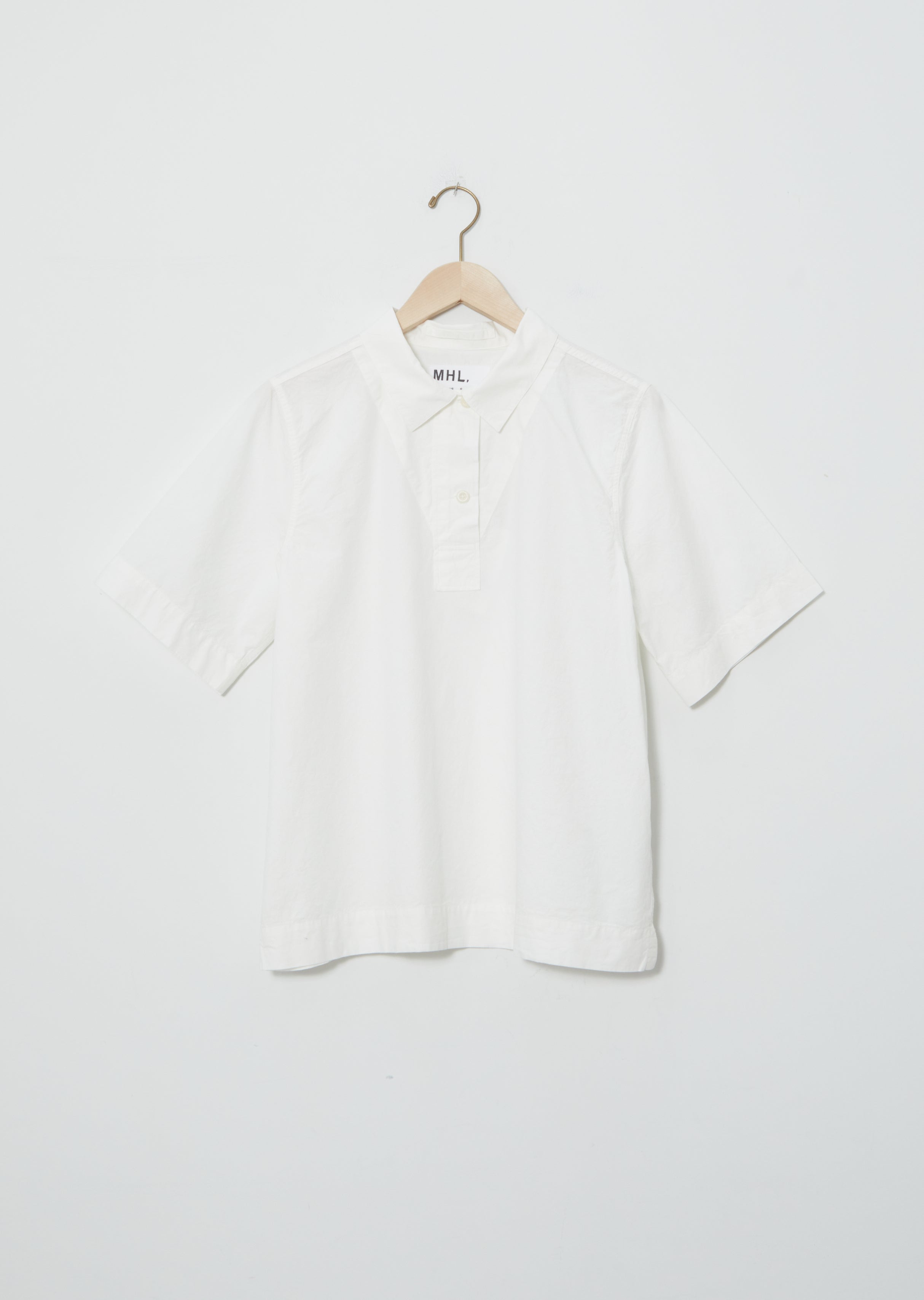 Cotton-Linen Polo Shirt — Off White – La Garçonne