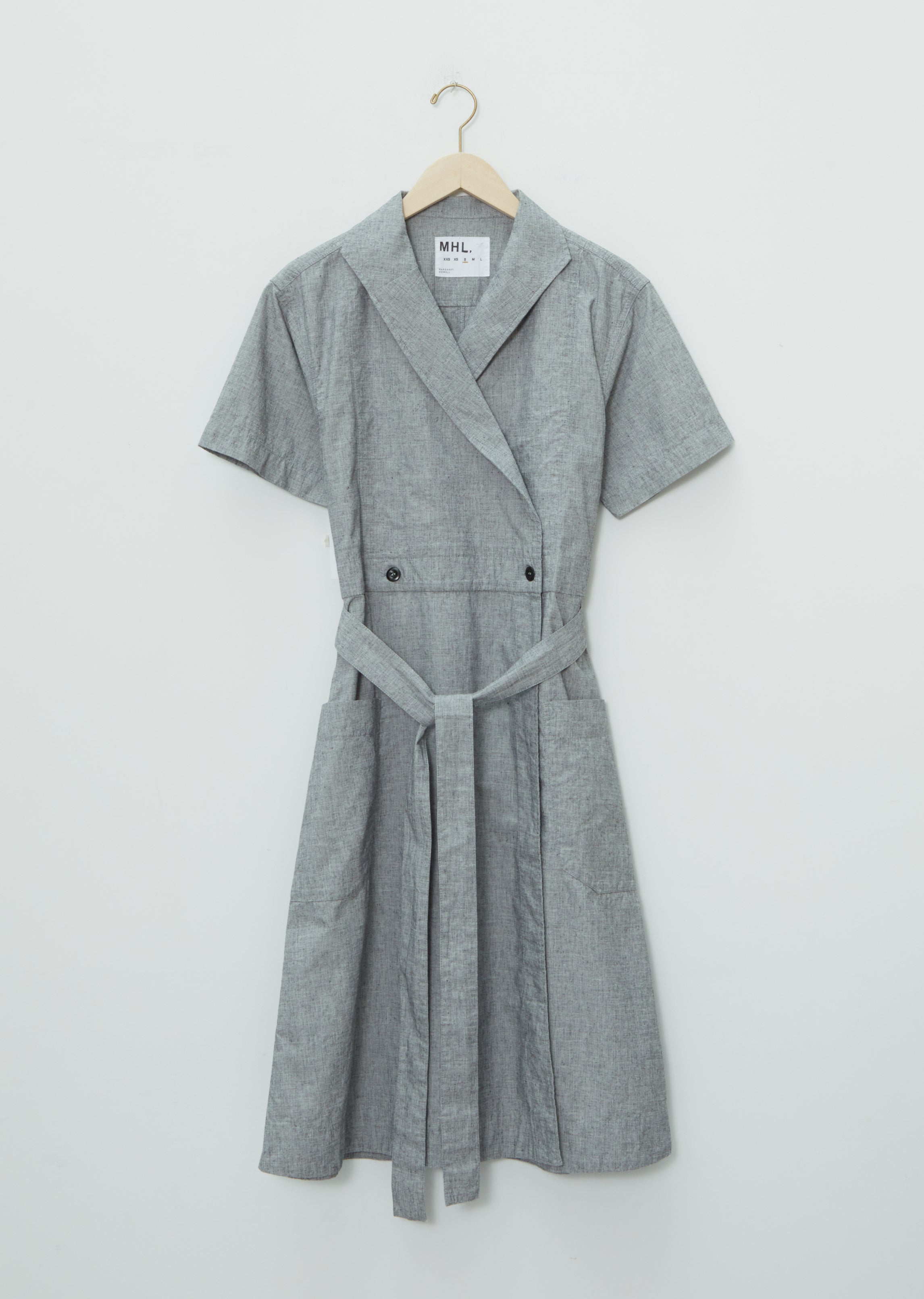 Linen Short Sleeve Wrap Dress – La Garçonne