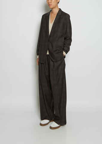 Wool Plaid Perfect Blazer