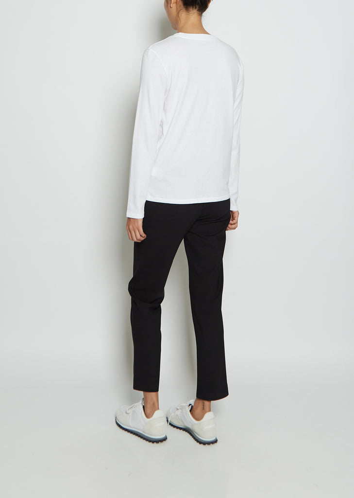 Long Sleeve Mini Boy T — White