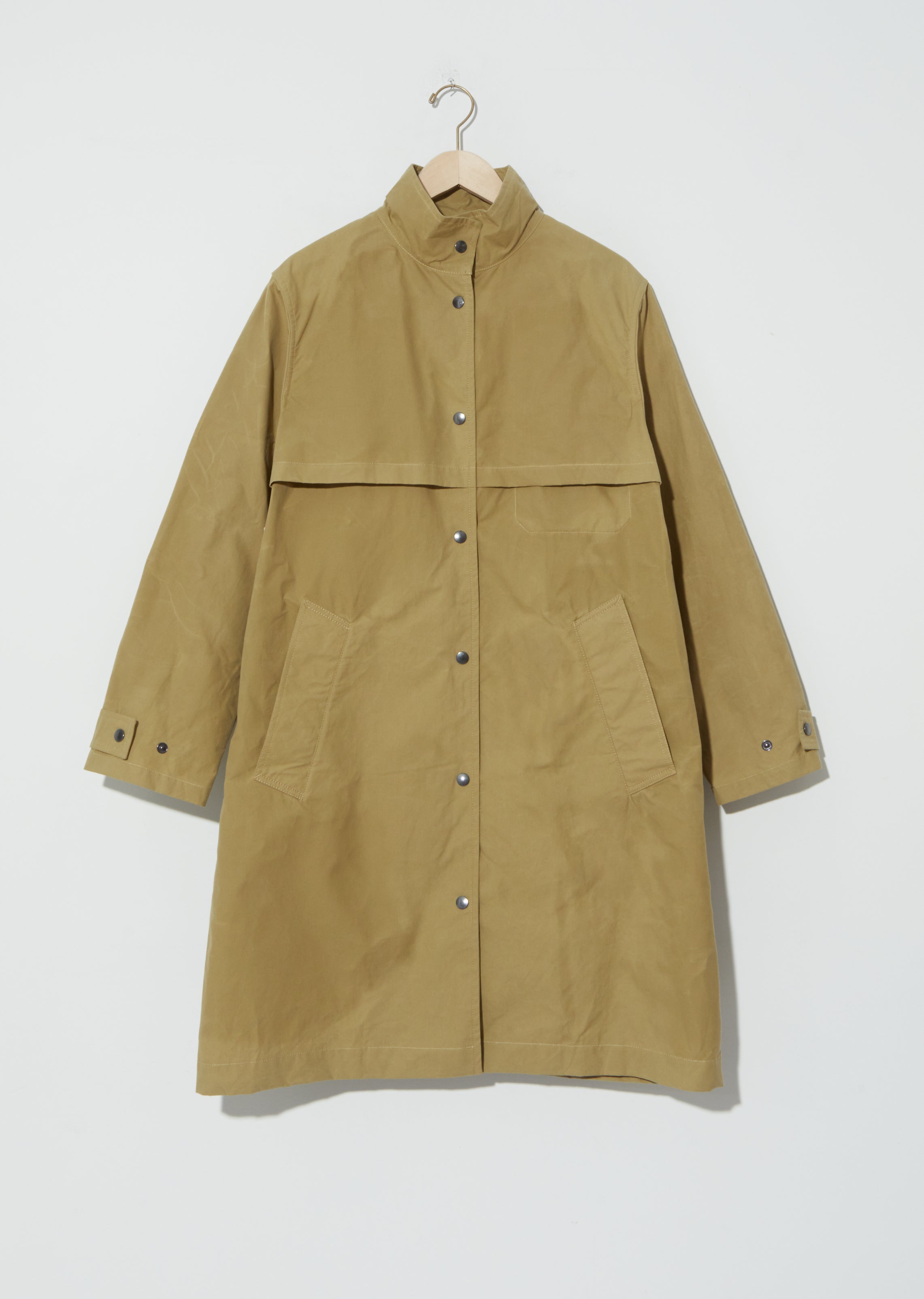 Washed Cotton Miners Coat — Faded Olive – La Garçonne