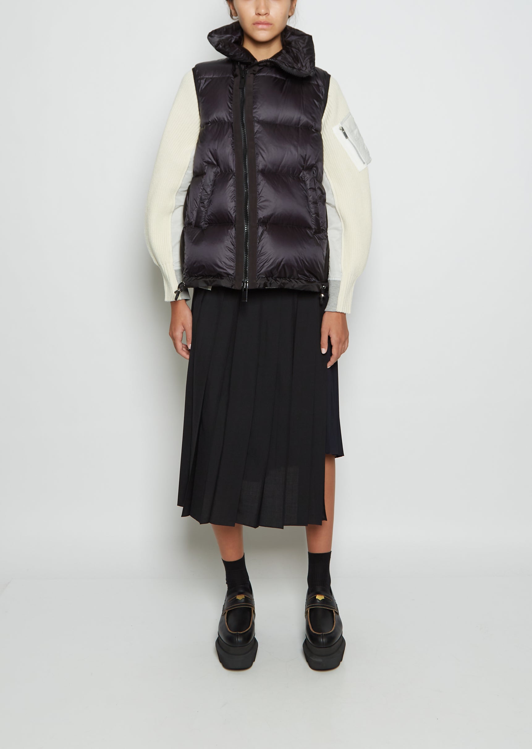 Nylon Puffer Vest – La Garçonne