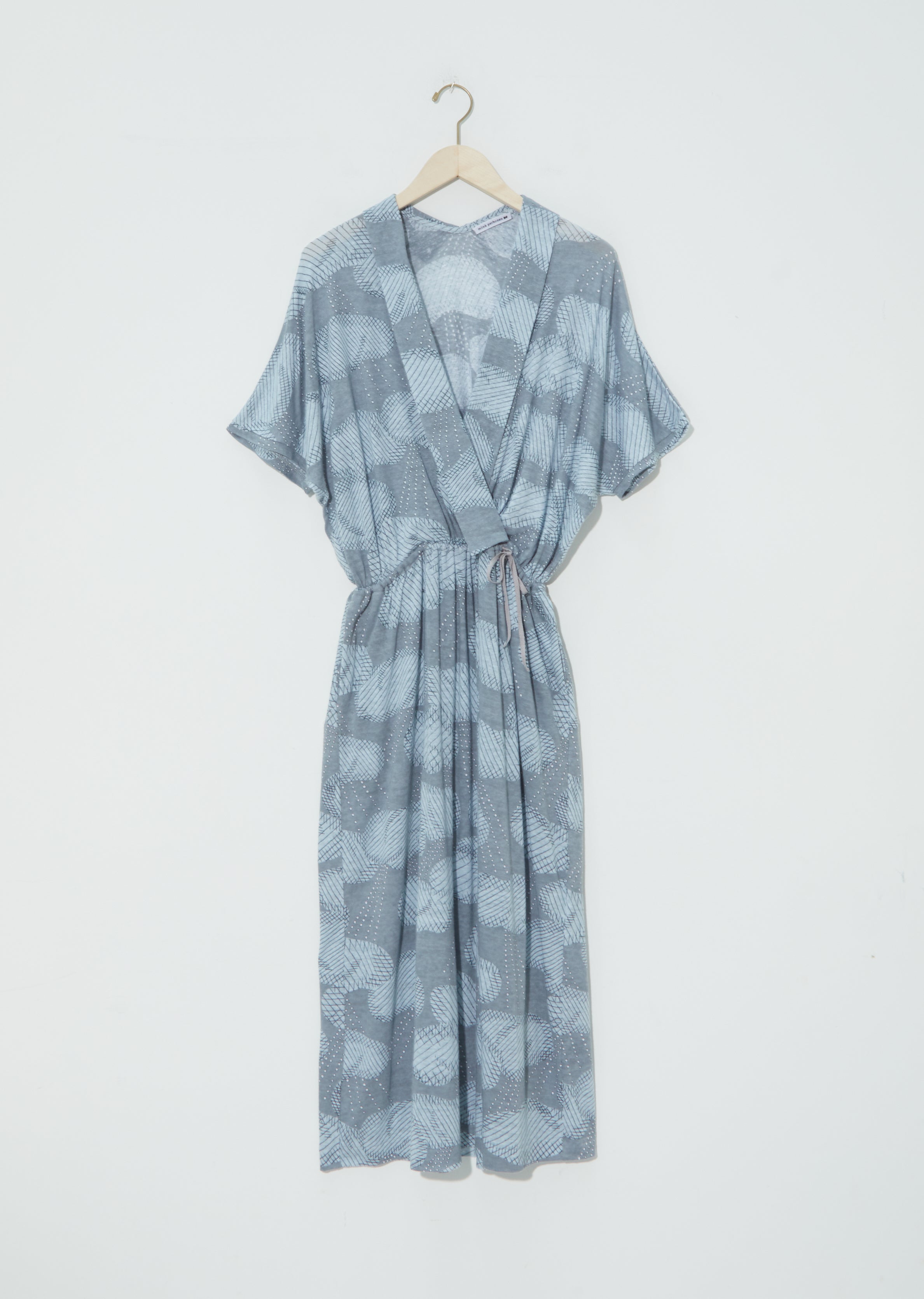 blue rain wrap dress Rulebreaker Wrapdress, Blue Hawaii Cotton