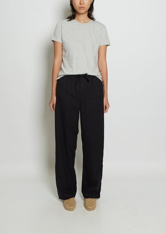 Unisex Flannel Pyjamas Pants — Lucid Black