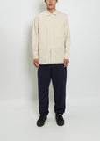 Men's Big Raccourcie Cotton Shirt — Ivory