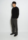 Men's Wool Crewneck Sweater — Black