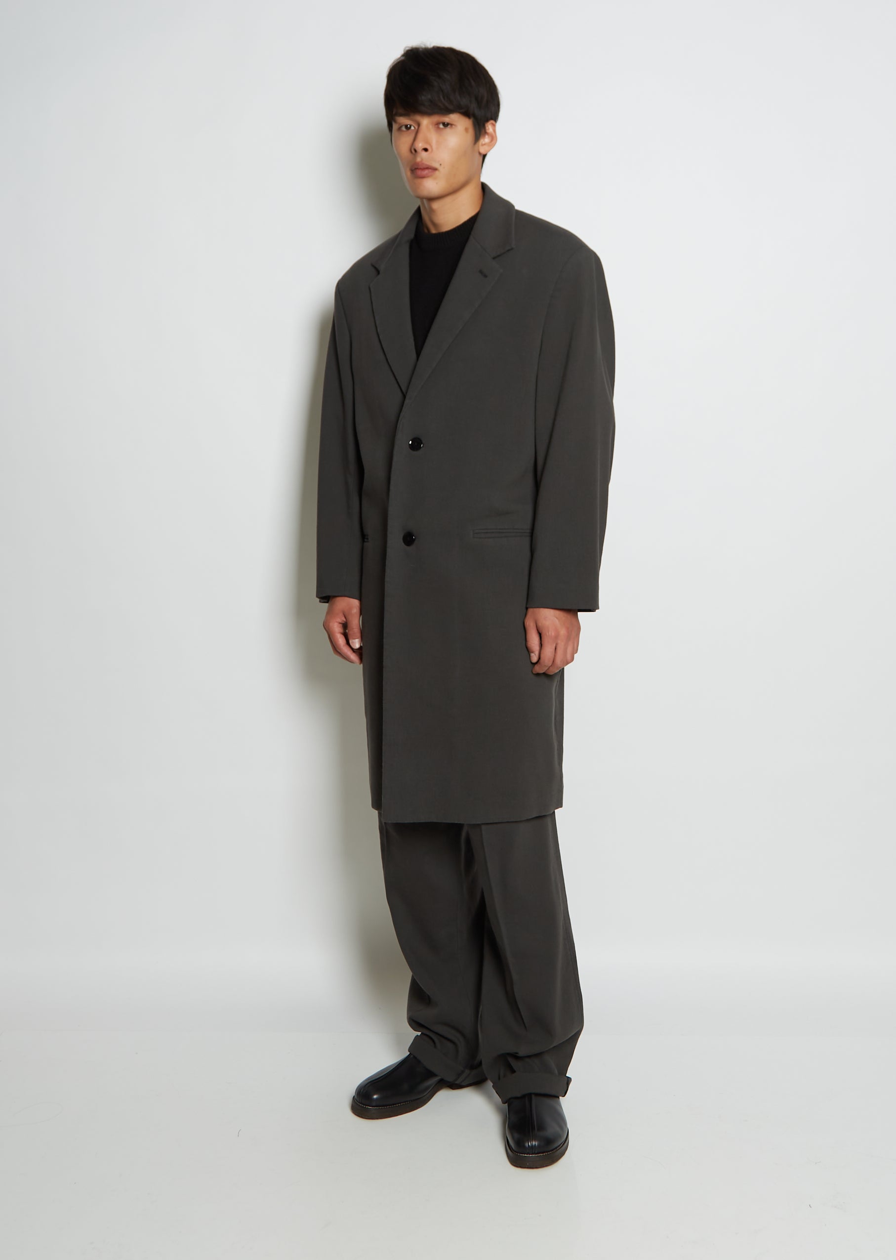 Unisex Chesterfield Wool Suiting Coat – La Garçonne