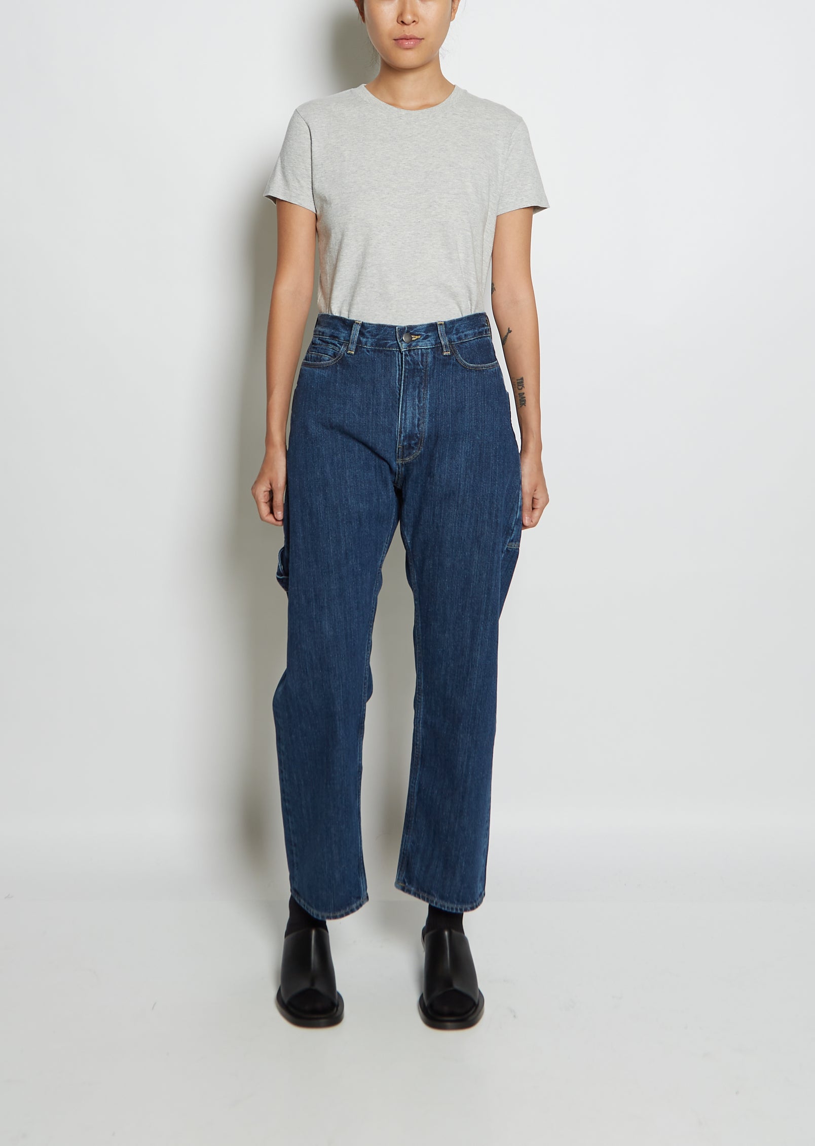BLUGIRL RA5112J488130907 関税送料込 Simiz Denim Cargo Jeans (APA721WL-COATED-YELLOW)