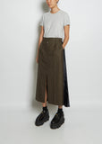 Chalk Stripe Wool Skirt