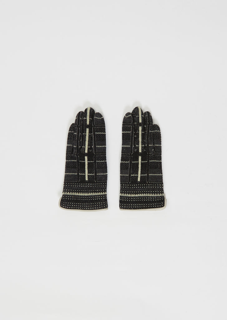 Knit Cashmere Gloves — Black