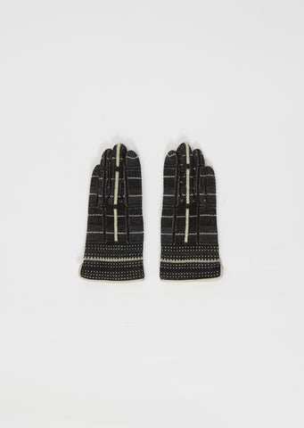 Knit Cashmere Gloves — Black