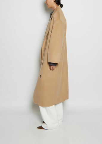 Borneo Wool Cashmere Coat — Beige – La Garçonne