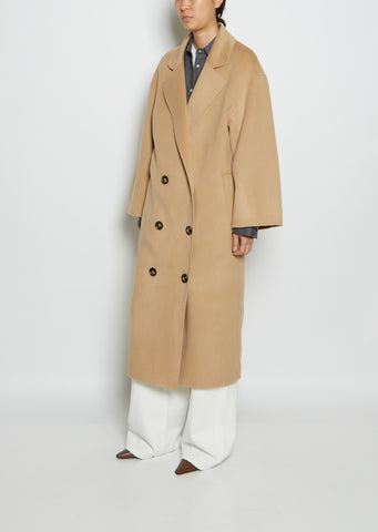 Borneo Wool Cashmere Coat — Beige – La Garçonne