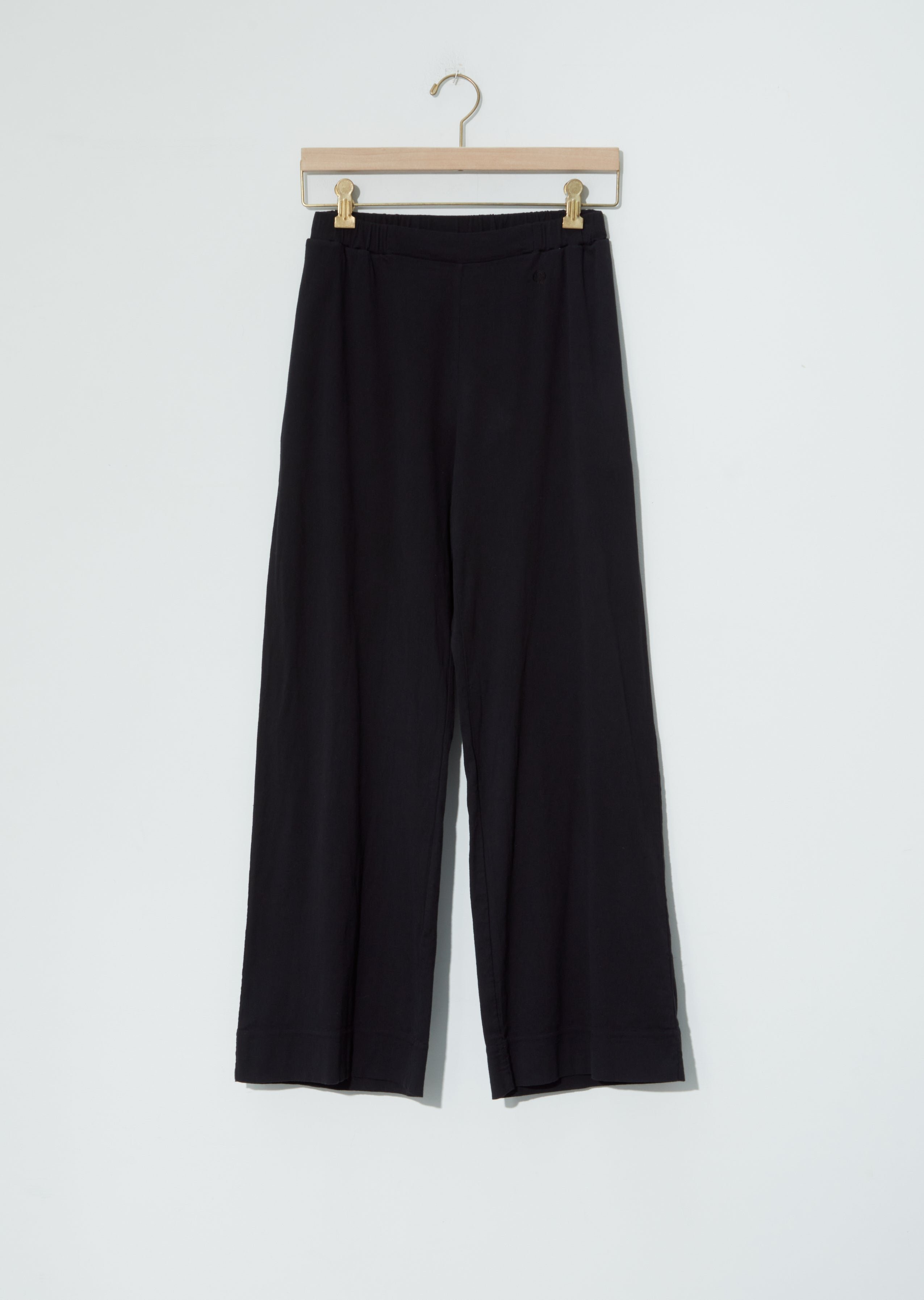 Biwa Cotton Pants — Black – La Garçonne