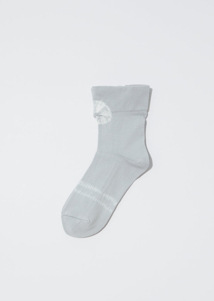 Shibori Socks — Light Grey