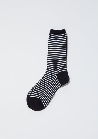 Stripes Socks — Black x White