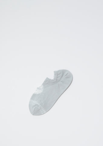 Shibori No-Show Socks — Light Grey