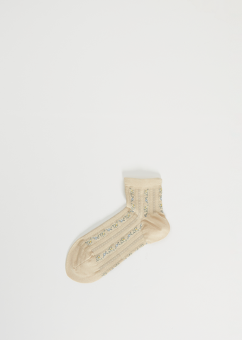 Compression IV Knit Socks — Ivory