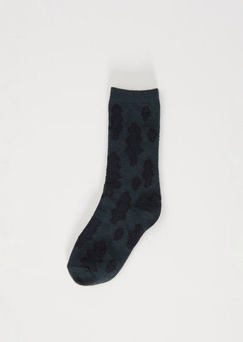 Wind Forest Socks — Dark Green