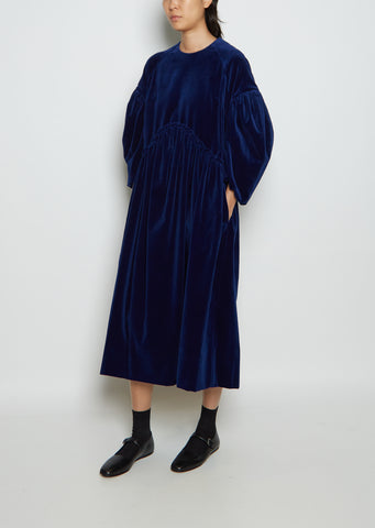 Signature Velvet Smock Dress La Garonne Signature Velvet Smock Dress La Garonne