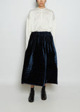 Sofia Silk Velvet Skirt