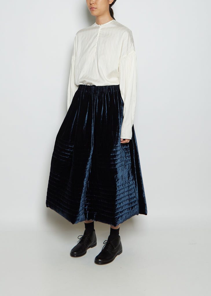 Sofia Silk Velvet Skirt