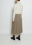 Wool Pleat Skirt