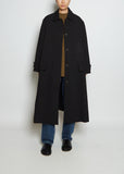 Fidra Tailored Double Viscose Wool Overcoat