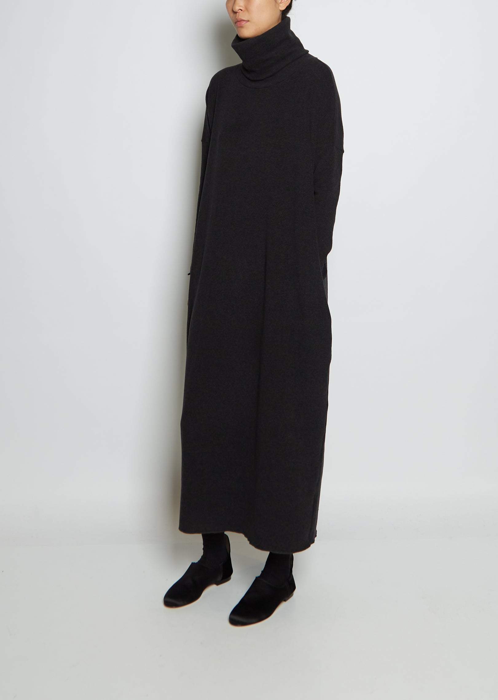 Cotton Blend Jersey Turtleneck Dress JP La Garonne Cotton Blend Jersey Turtleneck Dress JP La Garonne