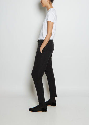 Cotton Blend Jersey Pantalone New Basic JP — Almost Black – La
