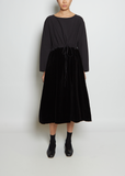 Tobba Cotton & Linen Velvet Dress