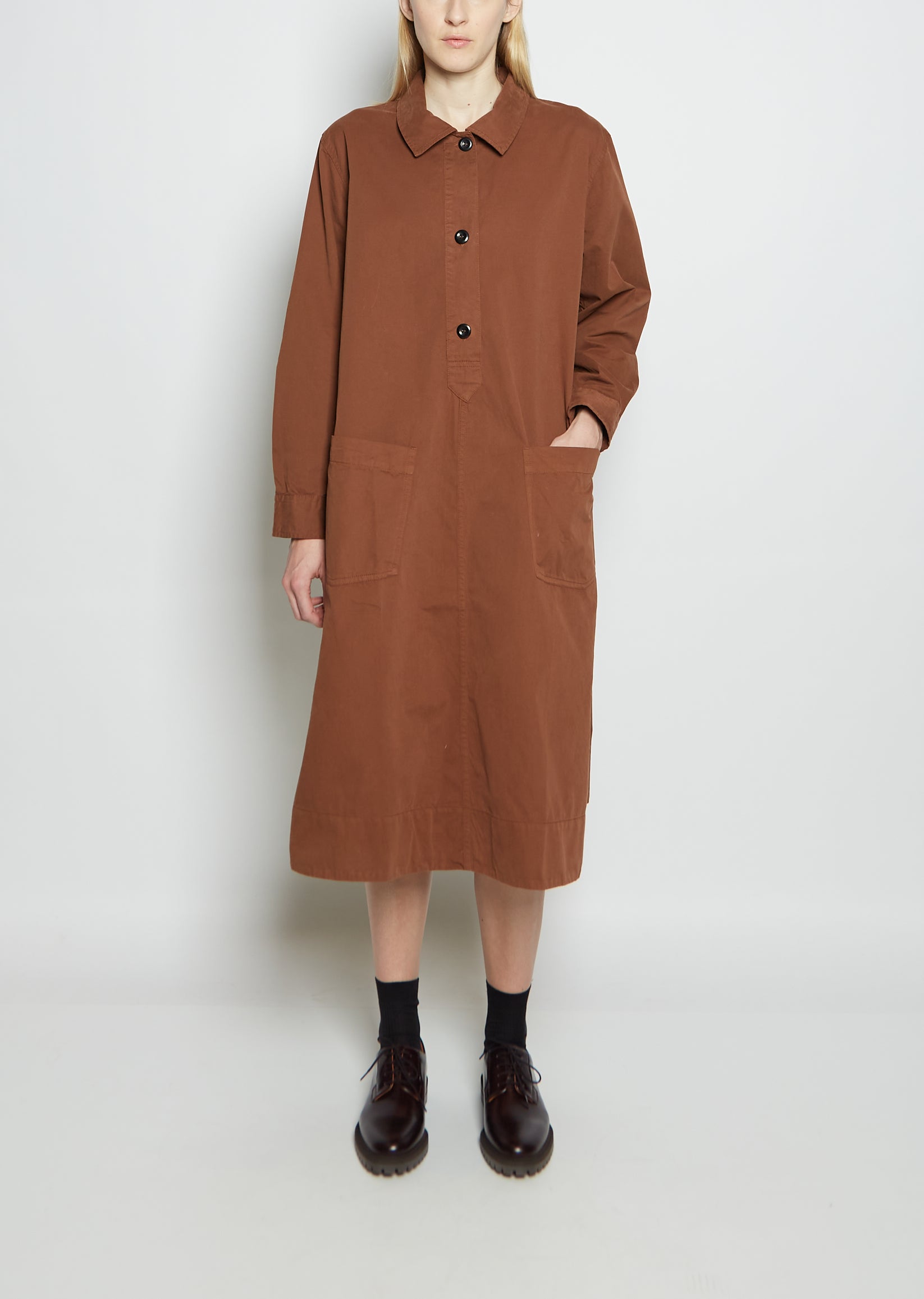 Cotton Poplin Swing Dress La Garonne Cotton Poplin Swing Dress La Garonne