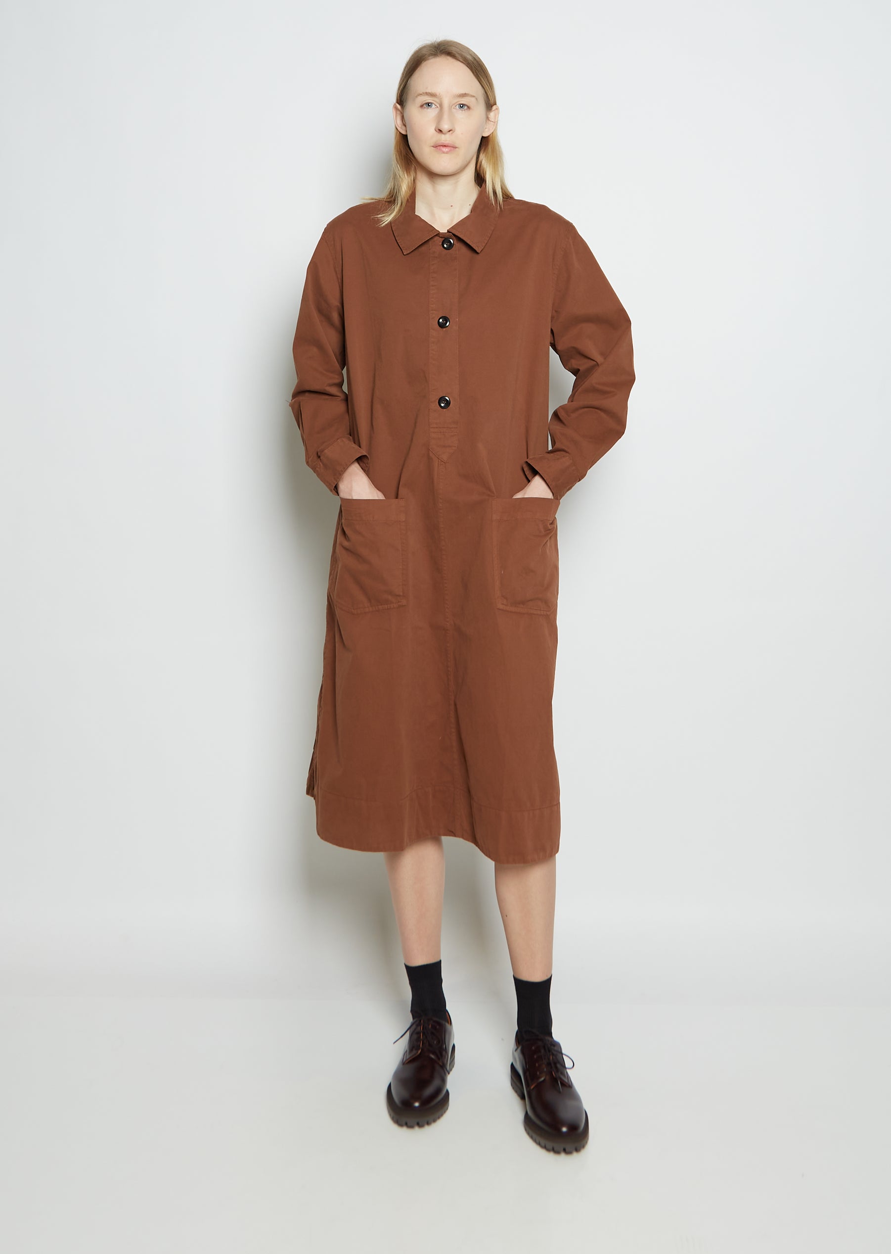 Cotton Poplin Swing Dress La Garonne Cotton Poplin Swing Dress La Garonne