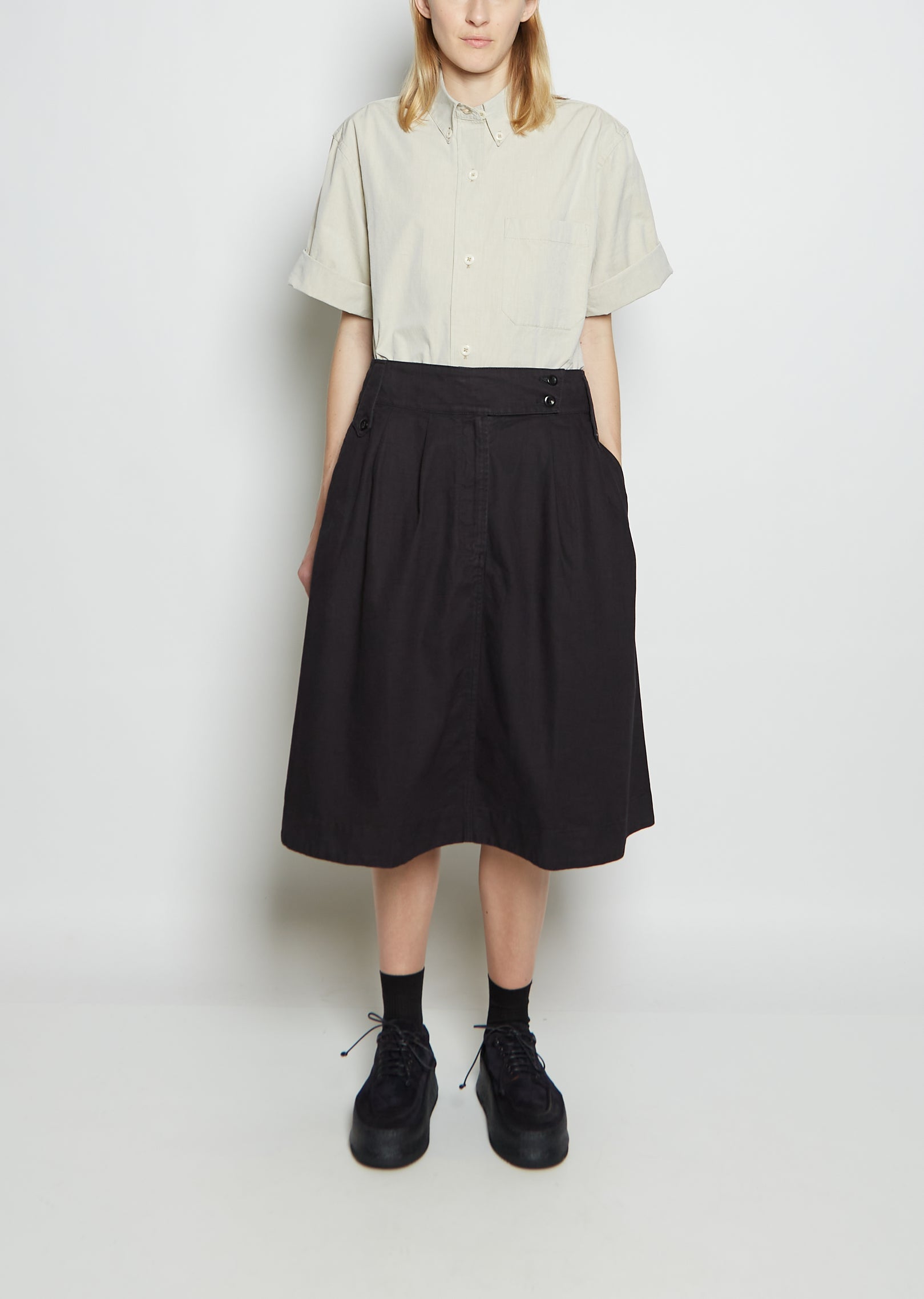 Floral Print Pleated Skirt – La Garçonne