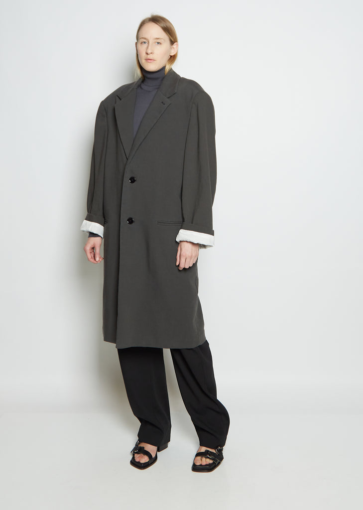 Unisex Chesterfield Wool Suiting Coat