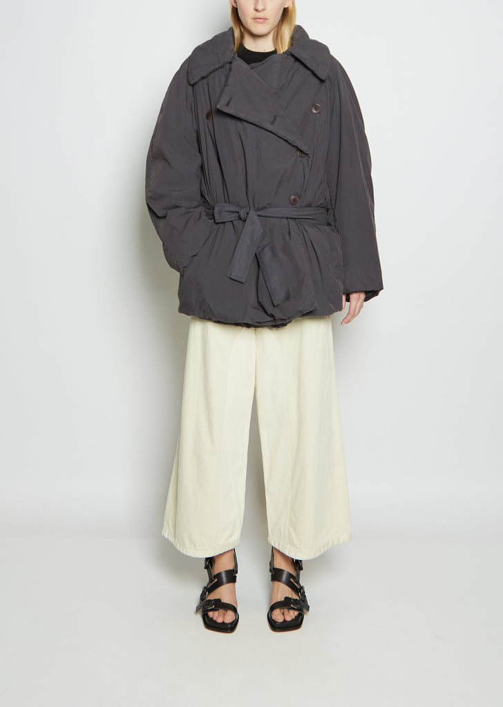 Wadded Short Cotton Trench