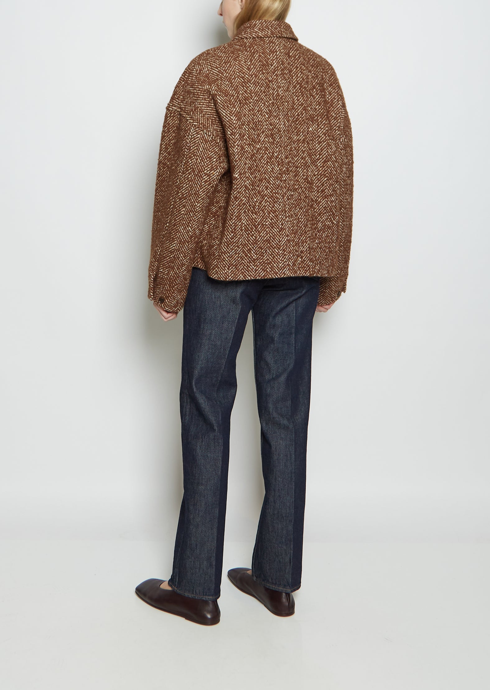 Wool Alpaca Herringbone Blouson – La Garçonne