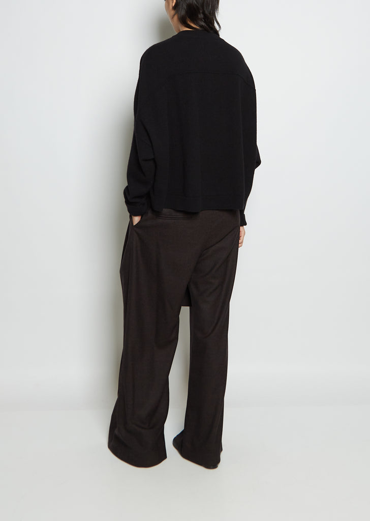Cashmere Chunky Sweater — Black