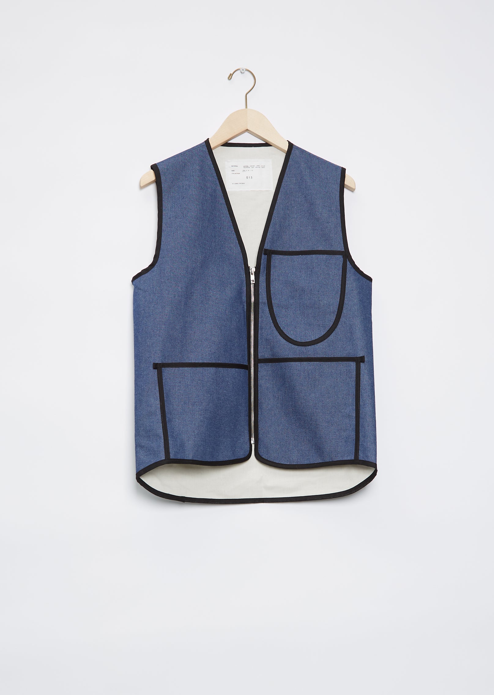 当店だけの限定モデル CAMIEL FORTGENS ZIP VEST BISON JEANDENIM