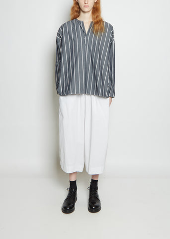 Boni Cotton Vareuse Shirt — Stripe Marine