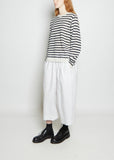 Petit Stripe Mohair Blend Sweater