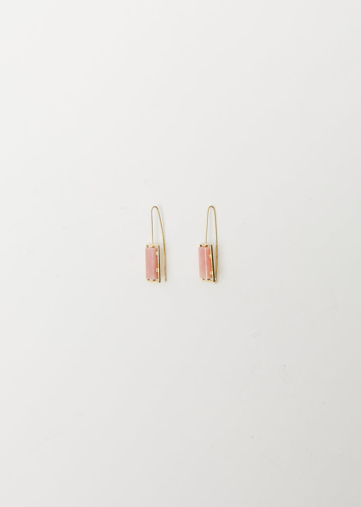 Diaspro Earrings — Pink Opal