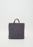 Wool Check Tote