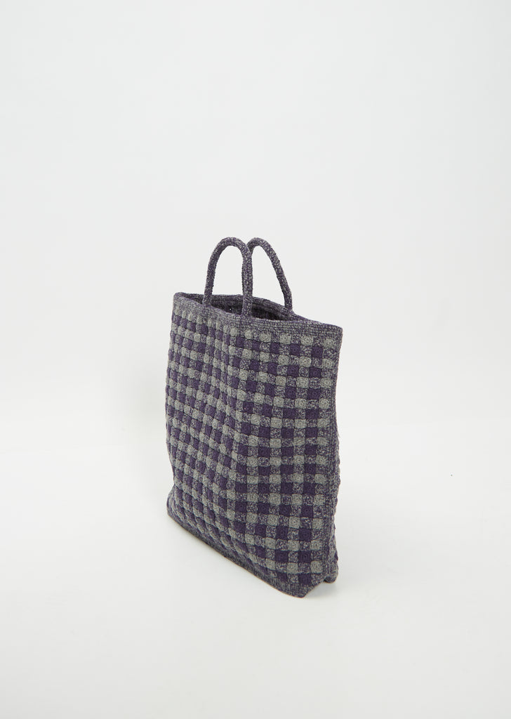 Wool Check Tote