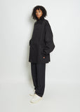 Cotton XXL Mackintosh Jacket — Black