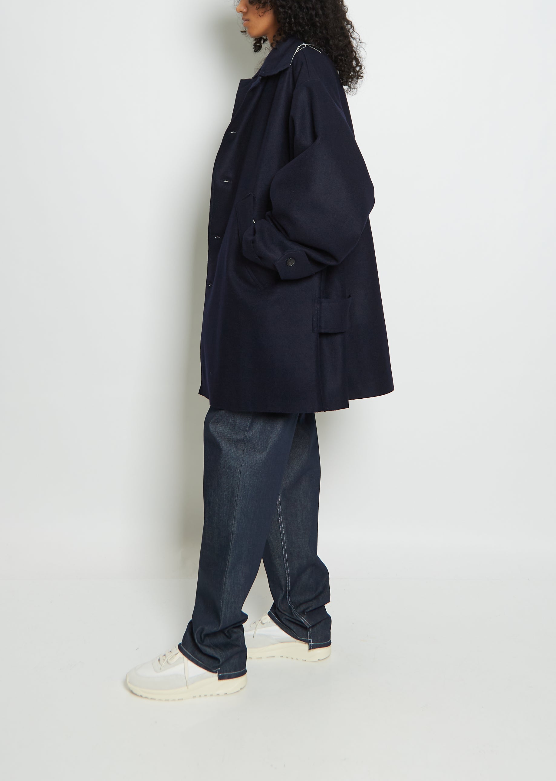 Mackintosh JEAN Black Storm System Wool Coat